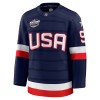 Mænd USA Trøje 4 Nations Face Off 2025 Fanatics Premium Jack Eichel Navy